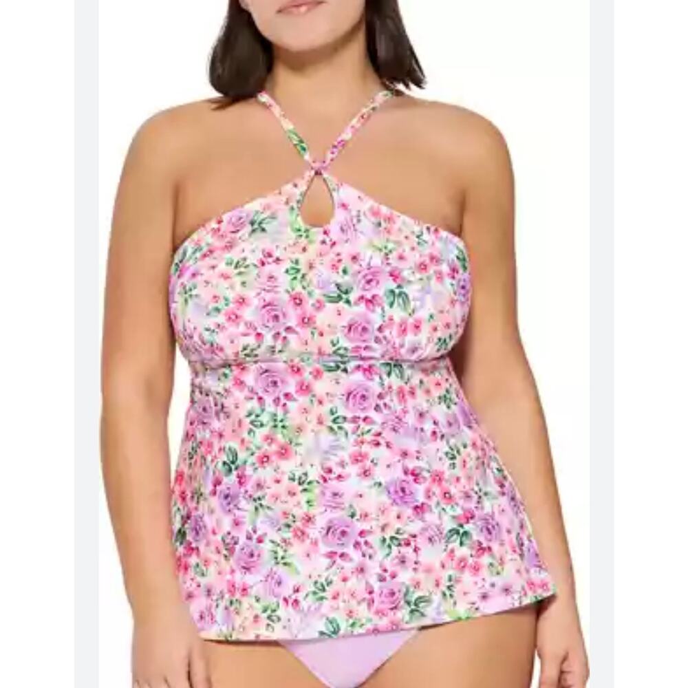 NWT True Craft Tankini Top Swimsuit Beach Pool‎ Removable Cups Womens 1X 1XL